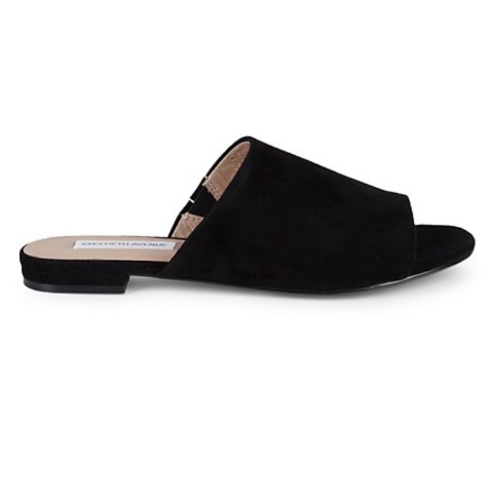 Saks Suede Antilles Slides Sandals 7.5
